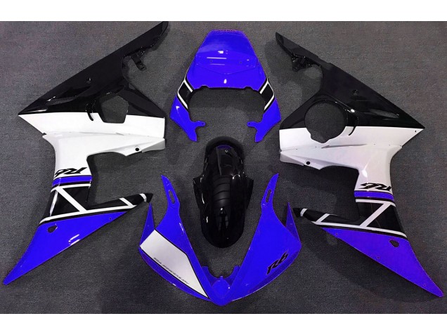 Bleu Blanc & Noir 03-04 R6 Carénage Moto Bleu Blanc & Noir 03-04 R6 Carénage Moto