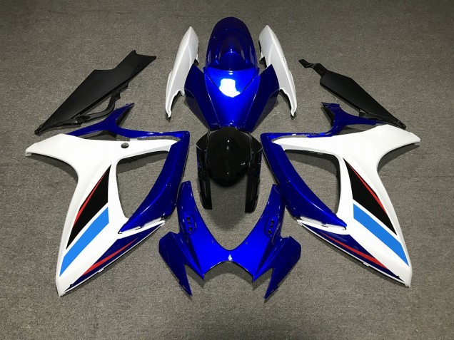 Bleu Blanc & Noir 06-07 GSXR 600-750 Carénage Moto Bleu Blanc & Noir 06-07 GSXR 600-750 Carénage Moto
