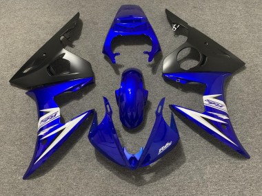Bleu Blanc & Noir Mat 03-04 R6 Carénage Moto
