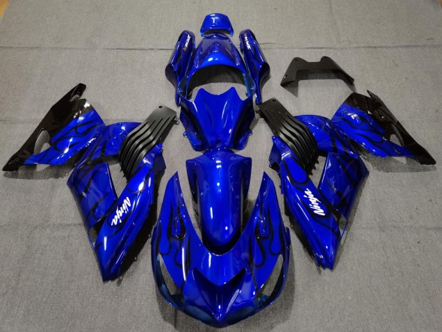 Bleu Brillant 06-11 ZX14R Carénage Moto Bleu Brillant 06-11 ZX14R Carénage Moto