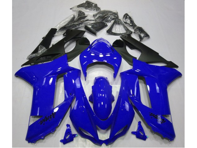 Bleu Brillant 07-08 ZX6R Carénage Moto Bleu Brillant 07-08 ZX6R Carénage Moto