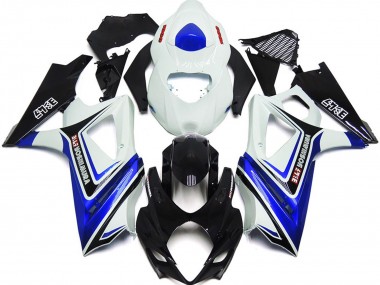 Bleu Brillant Avec Style Blanc & Noir OEM 07-08 GSXR 1000 Carénage Moto