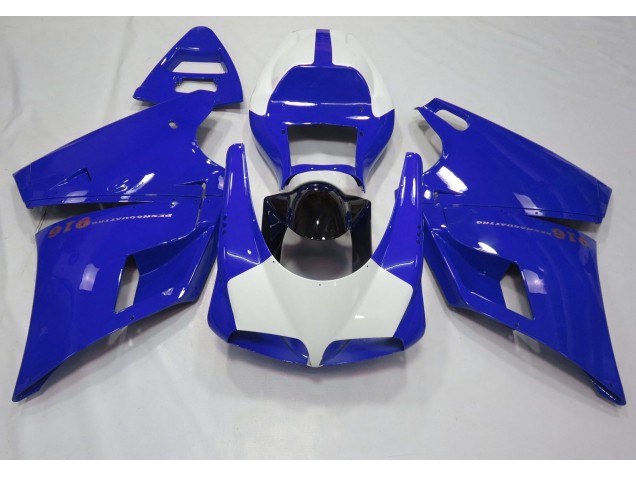 Bleu Brillant & Blanc 93-05 Ducati 996 748 916 998 Carénage Moto Bleu Brillant & Blanc 93-05 Ducati 996 748 916 998 Carénage Moto
