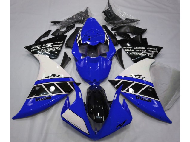 Bleu Brillant Blanc & Noir 12-14 R1 Carénage Moto Bleu Brillant Blanc & Noir 12-14 R1 Carénage Moto