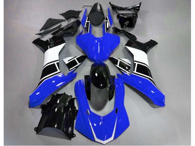 Bleu Brillant Blanc & Noir 15-19 R1 Carénage Moto Bleu Brillant Blanc & Noir 15-19 R1 Carénage Moto