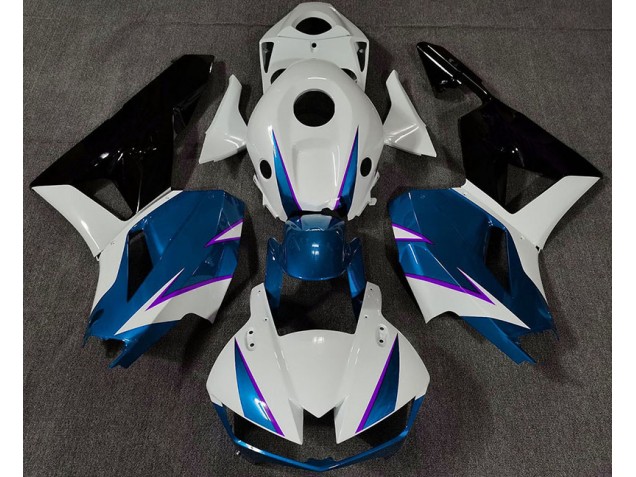 Bleu Brillant Blanc & Violet 13-23 CBR600RR Carénage Moto Bleu Brillant Blanc & Violet 13-23 CBR600RR Carénage Moto
