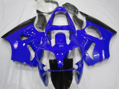 Bleu Brillant & Noir 00-02 ZX6R Carénage Moto