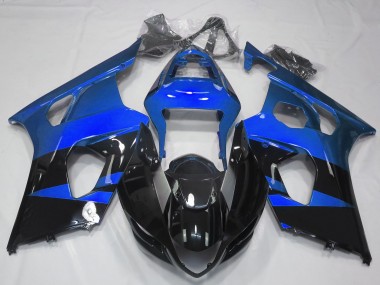 Bleu Brillant & Noir 03-04 GSXR 1000 Carénage Moto