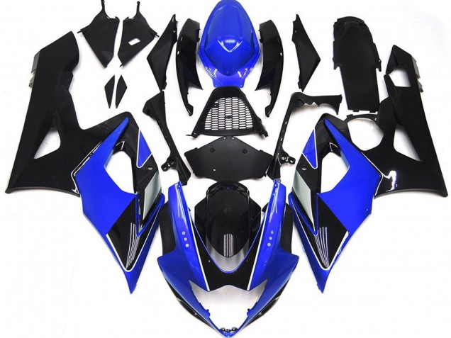 Bleu Brillant & Noir 05-06 GSXR 1000 Carénage Moto Bleu Brillant & Noir 05-06 GSXR 1000 Carénage Moto