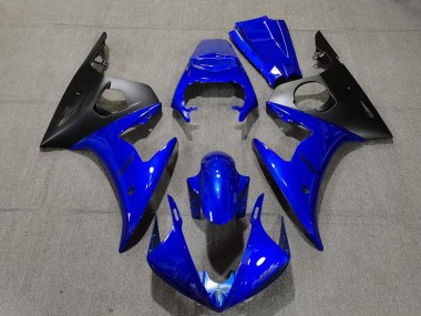 Bleu Brillant & Noir 05 R6 Carénage Moto