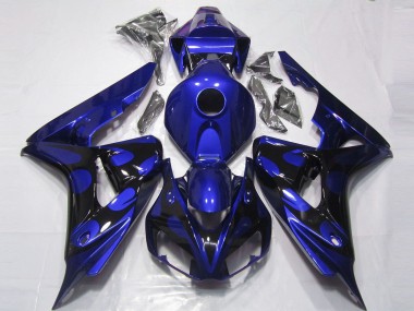 Bleu Brillant & Noir 06-07 CBR1000RR Carénage Moto