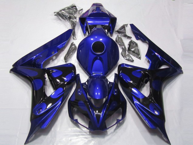 Bleu Brillant & Noir 06-07 CBR1000RR Carénage Moto Bleu Brillant & Noir 06-07 CBR1000RR Carénage Moto