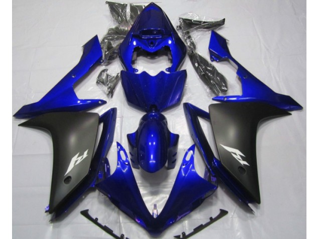Bleu Brillant & Noir 07-08 R1 Carénage Moto Bleu Brillant & Noir 07-08 R1 Carénage Moto