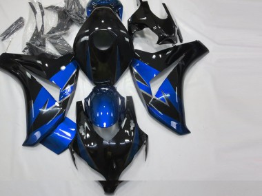 Bleu Brillant & Noir 08-11 CBR1000RR Carénage Moto