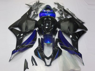 Bleu Brillant & Noir 09-12 CBR600RR Carénage Moto