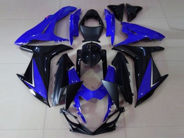 Bleu Brillant & Noir 11-24 GSXR 600-750 Carénage Moto
