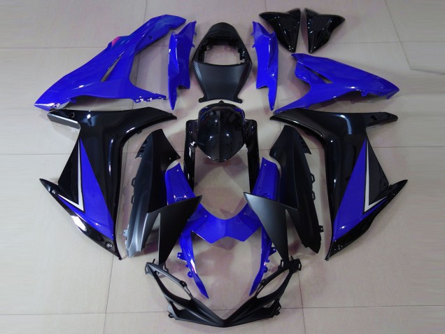 Bleu Brillant & Noir 11-24 GSXR 600-750 Carénage Moto Bleu Brillant & Noir 11-24 GSXR 600-750 Carénage Moto