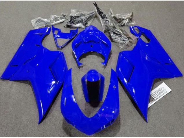 Bleu Brillant Uni 07-14 Ducati 848 1098 1198 Carénage Moto Bleu Brillant Uni 07-14 Ducati 848 1098 1198 Carénage Moto