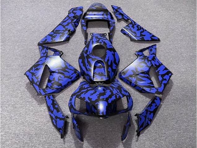 Bleu Camouflage 03-04 CBR600RR Carénage Moto Bleu Camouflage 03-04 CBR600RR Carénage Moto