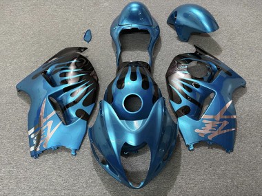 Bleu Ciel & Noir 97-07 GSXR 1300 Carénage Moto