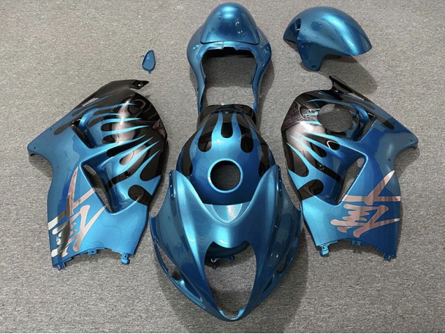 Bleu Ciel & Noir 97-07 GSXR 1300 Carénage Moto Bleu Ciel & Noir 97-07 GSXR 1300 Carénage Moto