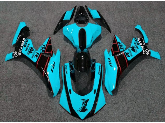 Bleu Clair 15-19 R1 Carénage Moto Bleu Clair 15-19 R1 Carénage Moto