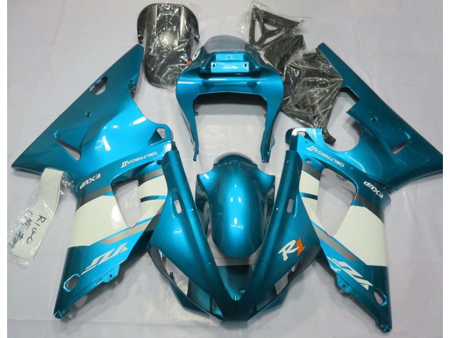 Bleu Clair & Blanc 00-01 R1 Carénage Moto Bleu Clair & Blanc 00-01 R1 Carénage Moto