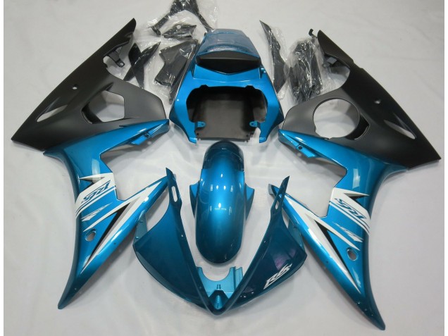 Bleu Clair & Blanc 03-04 R6 Carénage Moto Bleu Clair & Blanc 03-04 R6 Carénage Moto