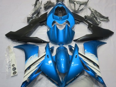 Bleu Clair & Blanc 04-06 R1 Carénage Moto