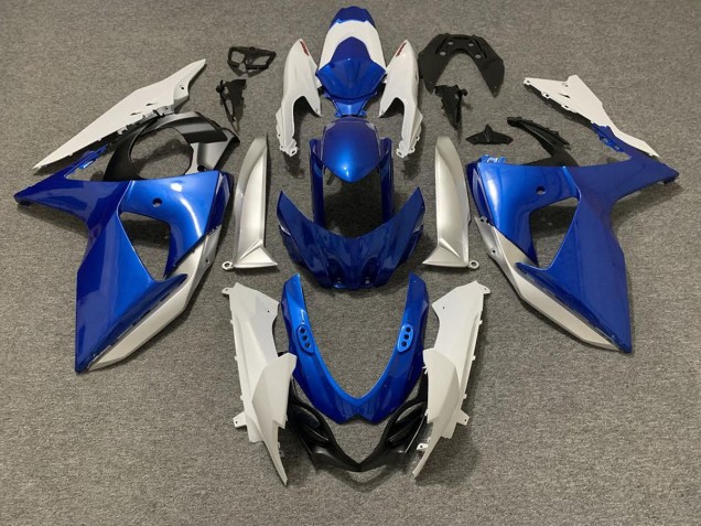 Bleu Clair & Blanc 09-16 GSXR 1000 Carénage Moto Bleu Clair & Blanc 09-16 GSXR 1000 Carénage Moto
