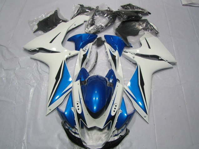 Bleu Clair & Blanc 11-24 GSXR 600-750 Carénage Moto Bleu Clair & Blanc 11-24 GSXR 600-750 Carénage Moto