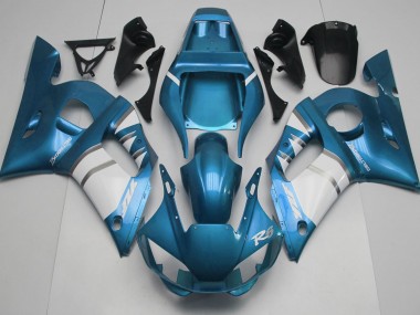 Bleu Clair & Blanc 98-02 R6 Carénage Moto