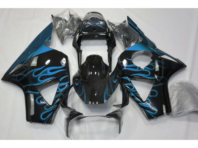Bleu Clair Flamme 02-03 CBR954RR Carénage Moto Bleu Clair Flamme 02-03 CBR954RR Carénage Moto