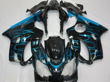 Bleu Clair Flamme 04-07 CBR600 F4i Carénage Moto