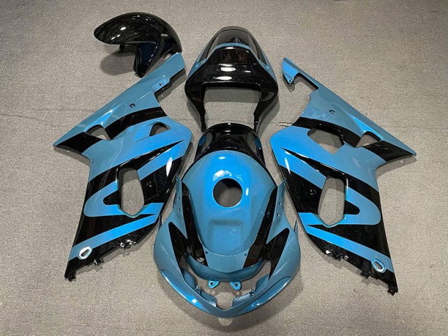 Bleu Clair Nacré & Noir 01-03 GSXR 600-750 Carénage Moto Bleu Clair Nacré & Noir 01-03 GSXR 600-750 Carénage Moto