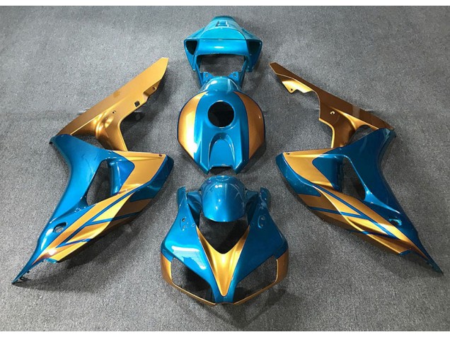 Bleu Clair & Or 06-07 CBR1000RR Carénage Moto Bleu Clair & Or 06-07 CBR1000RR Carénage Moto