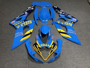 Bleu Clair Rizla 05-06 GSXR 1000 Carénage Moto
