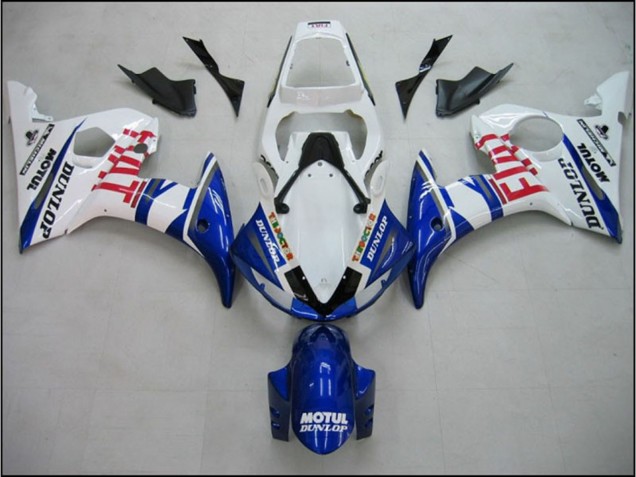 Bleu Fiat 05 R6 Carénage Moto Bleu Fiat 05 R6 Carénage Moto
