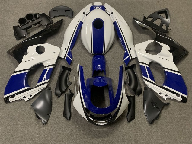 Bleu Foncé & Blanc 98-07 YZF600 Carénage Moto