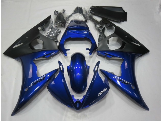 Bleu Foncé Brillant 05 R6 Carénage Moto Bleu Foncé Brillant 05 R6 Carénage Moto