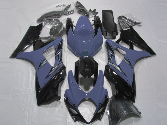 Bleu Foncé & Noir 07-08 GSXR 1000 Carénage Moto Bleu Foncé & Noir 07-08 GSXR 1000 Carénage Moto