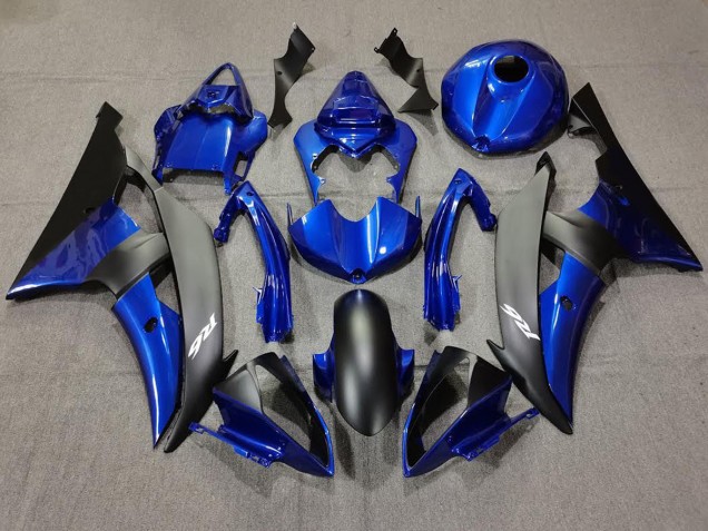 Bleu Foncé & Noir Mat 08-16 R6 Carénage Moto Bleu Foncé & Noir Mat 08-16 R6 Carénage Moto