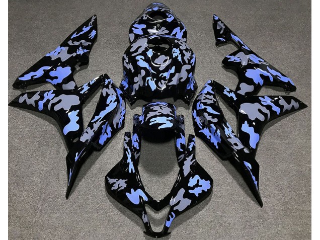 Bleu & Gris Camouflage 07-08 CBR600RR Carénage Moto