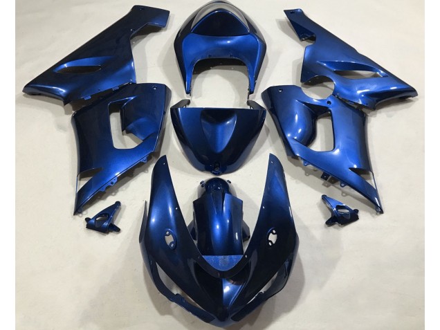 Bleu Métallisé 05-06 ZX6R Carénage Moto Bleu Métallisé 05-06 ZX6R Carénage Moto