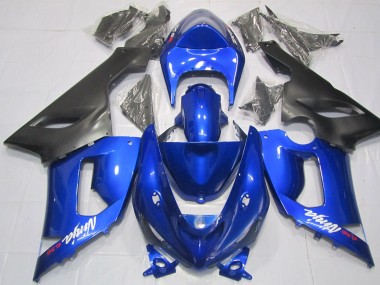 Bleu & Noir 05-06 ZX6R Carénage Moto