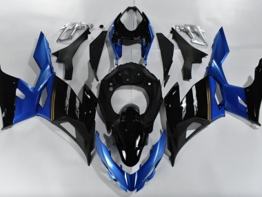 Bleu & Noir 18-23 Ninja 400 Carénage Moto