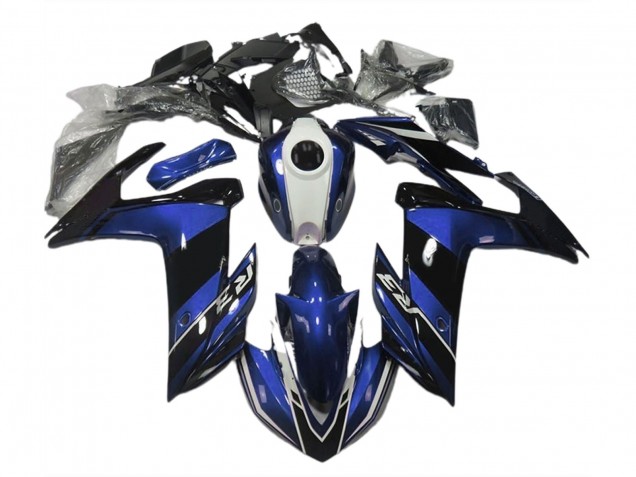 Bleu & Noir Brillant 15-18 R3 Carénage Moto Bleu & Noir Brillant 15-18 R3 Carénage Moto