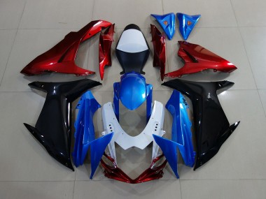 Bleu / Noir / Rouge 11-24 GSXR 600-750 Carénage Moto