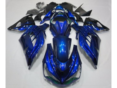 Bleu Océan Brillant 12-21 ZX14R Carénage Moto