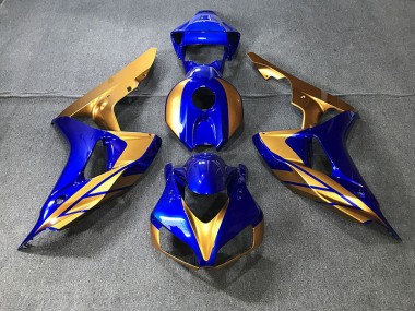 Bleu & Or 06-07 CBR1000RR Carénage Moto